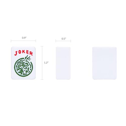 ZGME American Mahjong Set,166 White Tiles with Blue Bag and Accessories,4 Transparent All-in-One Mahjong Racks with Pushers,Complete Mahjong Set - color: Deep Blue