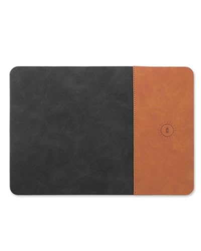 3 in 1 RGB Gaming Mouse Pad, 15W 10 Light Modes,LED Magnetic Mouse Pad - color: brown, size: 23.6L x 11.8W inches