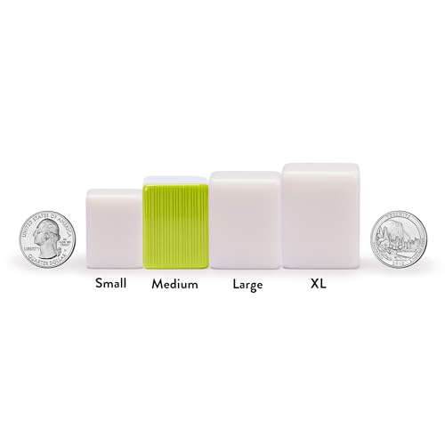 YMI Chinese Mahjong Set, “Aureum Spring” with 146 Tiles | A practical, portable Chinese Mahjong set with 146 tiles, dice, and wind indicator. Champagne vinyl case with gold accents. - color: Apple Green