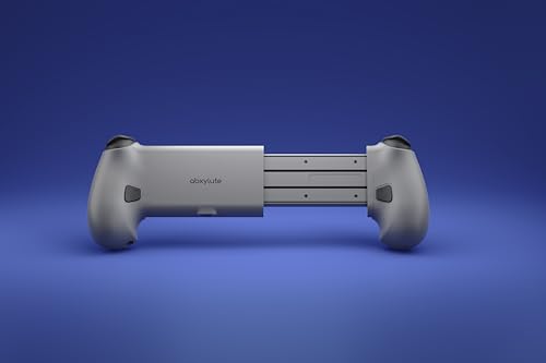 abxylute S9 Full-Size Gaming Phone Controller for iPhone 15/16/17, iPad Mini 6/7 Android Tablet Bluetooth TypeC Mobile Gamepad Free Button Mapping Genshin Impact, Hall Effect Joystick - color: gray