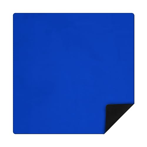 Buryeah Mahjong Mat Large Non Slip Neoprene Rubber Table Mat Noise Reduction Dominoes Poker Card Board Games Playmat Gaming Table Cover for Camp Game Night Indoor Outdoor(Royal Blue,40 x 40 Inch) - color: Royal Blue, size: 40 x 40 Inch