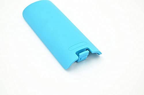 Battery Back Cover Case Door Sell Lid for Wii Remote Controller Replacement (Blue) - color: Blue
