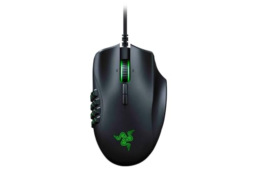 Razer Naga Trinity Gaming Mouse: 16,000 DPI Optical Sensor - Chroma RGB Lighting - Interchangeable Side Plate w/ 2, 7, 12 Button Configurations - Mechanical Switches - style: Naga Trinity