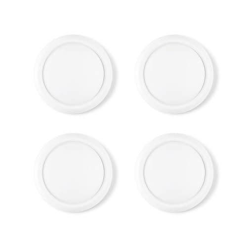 PlayVital Thumb Grips for Nintendo Switch 2, 4-Pack Silicone Joystick Caps for Joycon 2, Cute Accessories Comfort Thumbstick Grip Covers - White - color: White