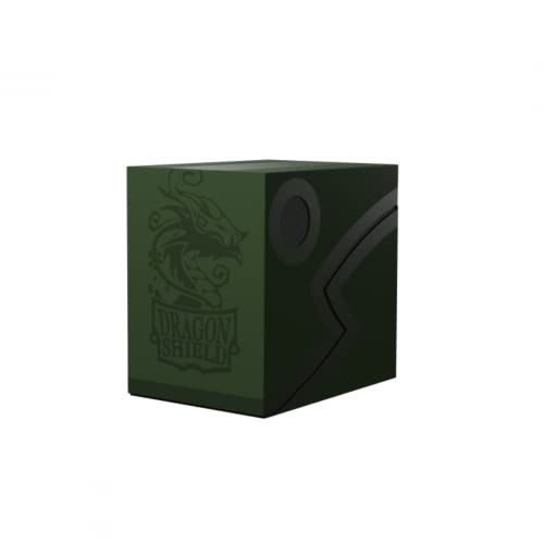 Dragon Shield Card Deck Box – Double Shell: Forest Green/Black – Durable and Sturdy TCG, OCG Card Storage – Compatible with Pokemon Yugioh Commander and MTG Magic: The Gathering Cards - color: Forest Green/Black