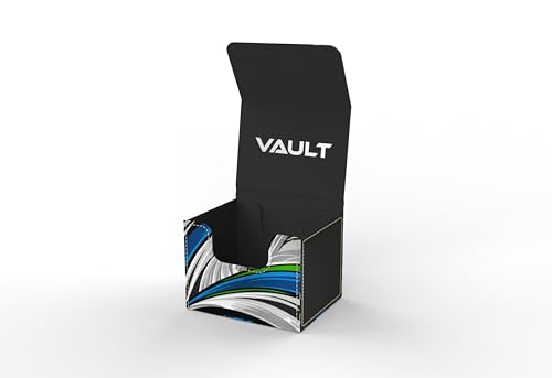 Vault- TCG/MTG 100+ Card Color Combo Deck Box (Blue/Green/White) - color: White/Blue/Green