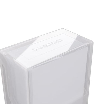 Gamegenic Bastion 50+ XL Deck Box - Compact, Secure, and Perfectly Organized for Your Trading Cards! Safely Protects 50+ Double-Sleeved Cards, White Color, Made - color: White