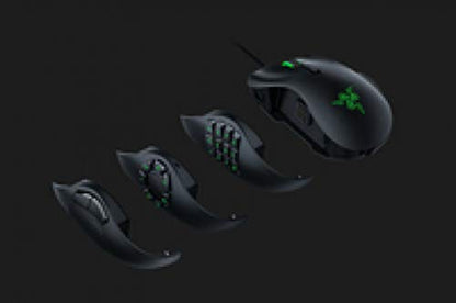 Razer Naga Trinity Gaming Mouse: 16,000 DPI Optical Sensor - Chroma RGB Lighting - Interchangeable Side Plate w/ 2, 7, 12 Button Configurations - Mechanical Switches - style: Naga Trinity