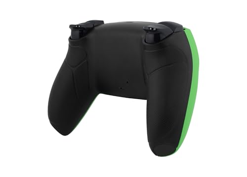 Crazy Controllerz Custom Wireless Controller for PS5 with Z-Touch™ Seamless Soft Touch Front Shell and Z-Grip™ Comfort Zones - Neon Green - color: NEON GREEN