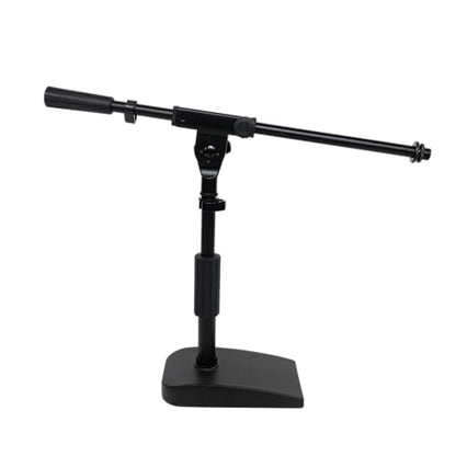 Shure by Gator Compact, Low Profile Mic Stand with Single-Section Boom; (SH-DESKTOP2) - style: Single Section Boom