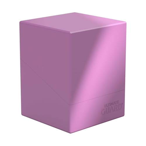 Ultimate Guard Boulder Solid 100+, Deck Case for 100 Double-Sleeved TCG Cards, Lavender, Secure & Durable Storage for Trading Card Games, No Transparency - color: Lavender