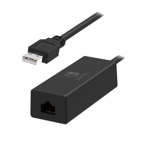 Nintendo Switch Wired Internet LAN Adapter by HORI Officially Licensed by Nintendo, Case