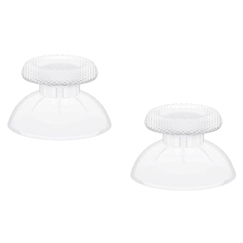 eXtremeRate Clear Replacement Thumbsticks for PS5 Controller, Custom Analog Stick Joystick for PS4 Controller Universal - color: Clear