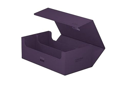 Ultimate Guard Arkhive 800+, Deck Case for 800 Double-Sleeved TCG Cards, Purple, Compatible with Boulders, Magnetic Closure & Microfiber Inner Lining - color: Purple, size: 800+