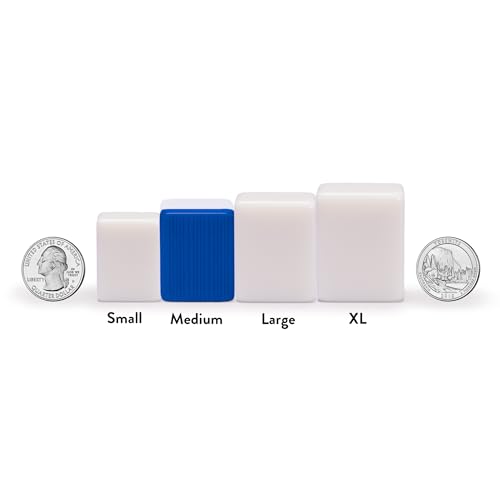 Yellow Mountain Imports “Bleau Royal” Chinese Mahjong Set with 146 Medium Tiles and Blue Vinyl Case — for Chinese Style Gameplay Only [「皇天藍」中國麻將] - color: Deep Indigo