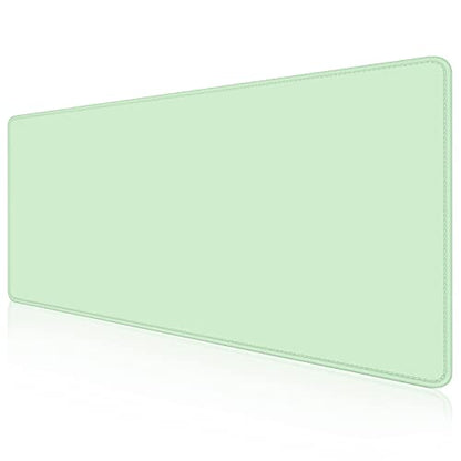 Dapesuom Large Mouse Pad, Extended Gaming Mouse Mat with Stitched Edges, Full Size Desk Mats with Non-Slip Base, Computer Big Desktop Keyboard Pad for Gamer, Laptop, Office, 23.6 x 11.8 In, Lake Green - color: Lake Green, size: 23.6L x 11.8W inches