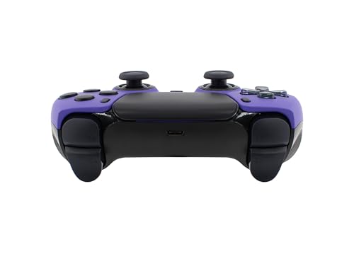 Crazy Controllerz Custom Wireless Controller for PS5 with Z-Touch™ Seamless Soft Touch Front Shell and Z-Grip™ Comfort Zones - Plush Purple - color: PLUSH PURPLE