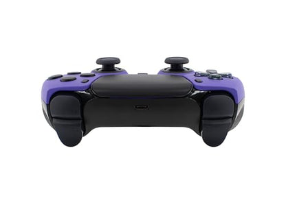 Crazy Controllerz Custom Wireless Controller for PS5 with Z-Touch™ Seamless Soft Touch Front Shell and Z-Grip™ Comfort Zones - Plush Purple - color: PLUSH PURPLE
