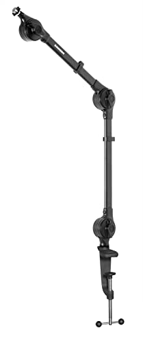 Samson Technologies MBA26 - 26" Microphone Boom Arm for Podcasting and Streaming | 26 Reach, Durable Aluminum, Holds Up to 5 Lb, Quick-Release Friction Hinges, 5/8-27 Threading, 360 Degree Swivel C-Clamp - size: 26"