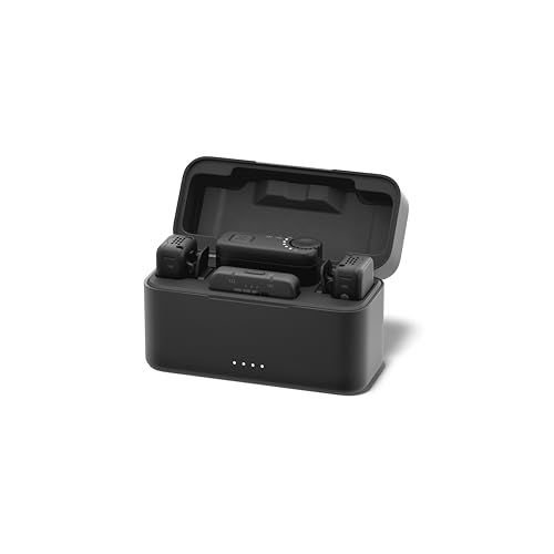 GoPro Wireless Mic Complete Kit (2 TX, 2 RX, Charging Case) - for GoPro/Camera/iPhone/Android, Ultra-Compact, Noise Reduction, Gain Control, Vlogging