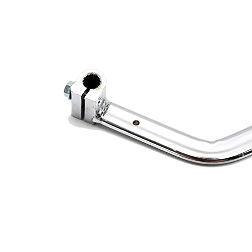 PRO BAT 135° Motorcycle Hand Control Gear Shift Lever Shifter 11mm | for 50cc 70cc 90cc 110cc 125cc 135cc 150cc 200cc 250cc Mini Quad ATV Bike Dune Buggy - color: silvery