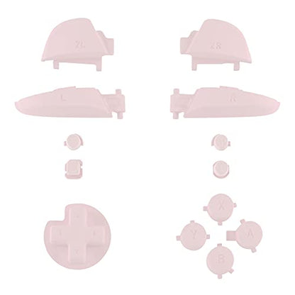 eXtremeRate Cherry Blossoms Pink ABXY D-pad ZR ZL L R Keys for Nintendo Switch Pro Controller, Glossy DIY Replacement Full Set Buttons with Tools for Nintendo Switch Pro - Controller NOT Included - color: Cherry Blossoms Pink