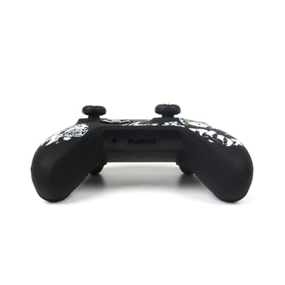 Lion Controller Skin Cover Compatible with Xbox one Controller, RALAN Protector Case, Customised Thumb Grips Caps - color: Lion Black White