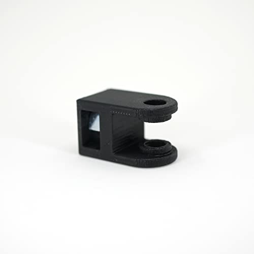 Microphone Mount for HyperX QuadCast - 3D Printed Mic Arm Adapter, Boom Arm Replacement Part, Durable and Strong (Black) - color: Black