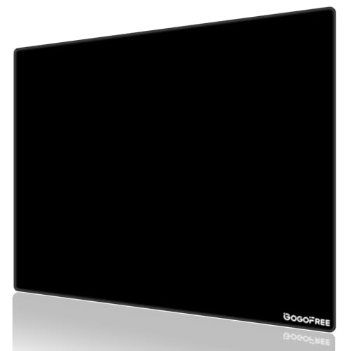 Glass Gaming Mouse Pad, Professional Esport Tempered Glass Mouse Pad Ultra-Smooth Micro-Etched Surface for Top Speed and Control,Hard Mousepad Black (15.7'' x 11.8'') - color: Black, size: 15.7L x 11.8W inches