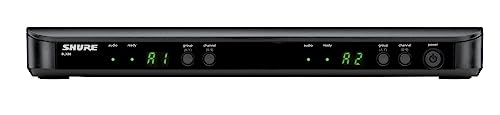 Shure BLX188/CVL Dual Lavalier Audio System H11 Band (572–596 MHz) – BLX88 Dual Receiver, (2) BLX1 Bodypacks & (2) CVL Cardioid Lavalier Mics, Up to 14 Hr Battery, 300 ft Range | Dual-channel BLX88 receiver with CVL cardioid lavaliers for presentations, s
