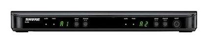 Shure BLX188/CVL Dual Lavalier Audio System H11 Band (572–596 MHz) – BLX88 Dual Receiver, (2) BLX1 Bodypacks & (2) CVL Cardioid Lavalier Mics, Up to 14 Hr Battery, 300 ft Range | Dual-channel BLX88 receiver with CVL cardioid lavaliers for presentations, s