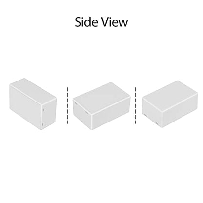 LeMotech Project Box 5 Pieces ABS Plastic Electrical Project Case Small Junction Box for Electronics White 2.75 x 1.77 x 1.14 inch (70 x 45 x 29 mm) - color: 5 pieces, size: 2.75"x 1.77"x 1.14"