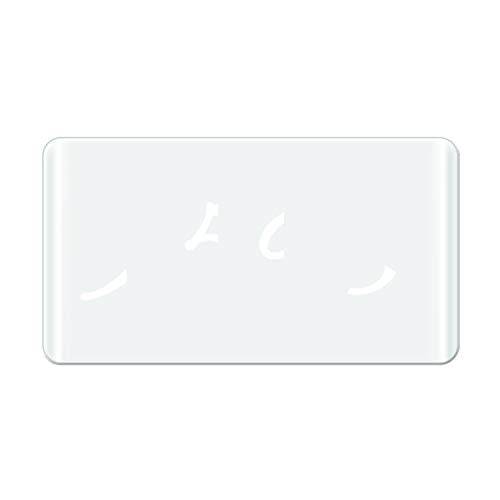 Escape Room Game Password Clue Cards Props Magic Transparent Acrylic Cards for Real Life Puzzle Game Pile Four Cards Up to Get Clues Run Away from Player Adventure Secret Room