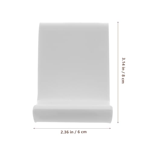 1Pc Acrylic Game Controller Holder Rack Wall Mount Remote Holder Controller Stand White Plastic 3.14 X 2.36 X 2.36 in