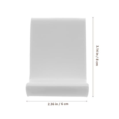 1Pc Acrylic Game Controller Holder Rack Wall Mount Remote Holder Controller Stand White Plastic 3.14 X 2.36 X 2.36 in