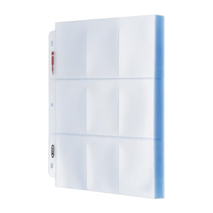 BCW LaserWeld 9 Pocket Pages - 500 Page Pack | Glass-Like Clear Flat Lay | Premium Ultra Flat and Clear Pocket Pages for Cards | Trading Card Binder Sleeves for Pokemon, MTG, Baseball, Basketball - style: 500 Pack