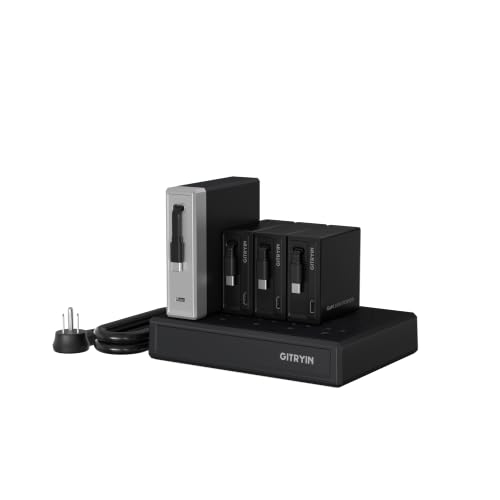 Gitryin Modular Laptop Charging Station, 1 * 140W, 3 * 65W Retractable USB C Chargers, 8 Type C Ports with Cooling Power Strip, 335W Charging Hub
