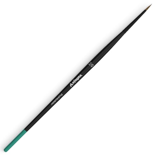 Vallejo - Pro Modeler Series Definition Set | Natural Hair Brushes | Sizes 4/0, 3/0 and 2/0 | Lightweight and Ergonomic Wooden Handles | Ideal for Acrylic Detail Work - style: Pro Modeler Series Definition Kit