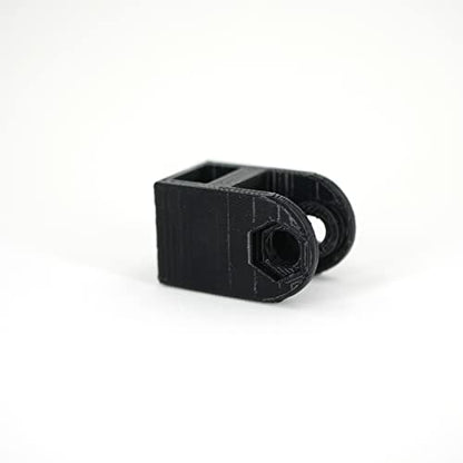 Microphone Mount for HyperX QuadCast - 3D Printed Mic Arm Adapter, Boom Arm Replacement Part, Durable and Strong (Black) - color: Black