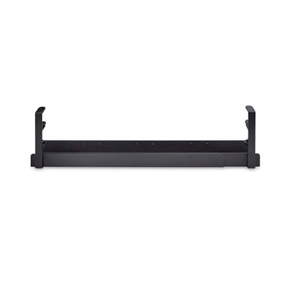 StarTech Under Desk Cable Management Tray, Black (CALB-Desk-Cable-Tray) | Clamp-On Installation, No Drilling Required, Length Adjustable - color: Black, style: Adjustable Width