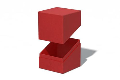 Ultimate Guard RTE Boulder 100+, Deck Case for 100 Double-Sleeved TCG Cards, Red, 97% Renewable, Made in Germany, Secure & Durable Storage - color: Red