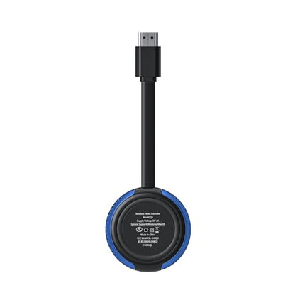 TIMBOOTECH Wireless HDMI Transmitter and Receiver 4K, Casting Media Video/Audio/File HDMI Wireless Extender 5G Kit for Laptop, Camera, Cable Box, Netfix, PS5, Phone to Monitor, Projector, HDTV 165FT - color: Blue