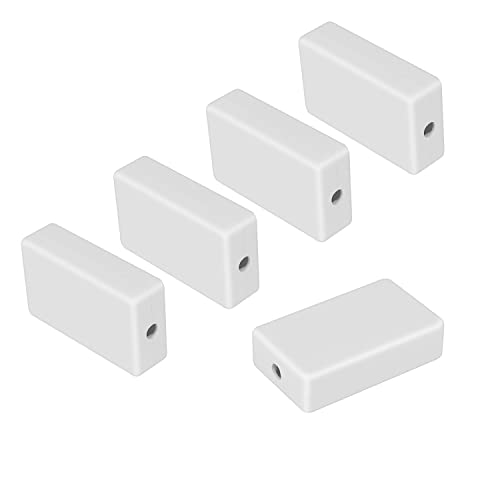 LeMotech Project Box 5 Pieces ABS Plastic Electrical Project Case Small Junction Box for Electronics White 2.36 x 1.42 x 0.67 inch (60 x 36 x 17 mm) - color: 5 pieces, size: 2.36"x 1.42"x 0.67"
