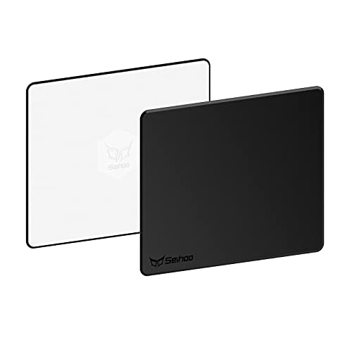 Plastic Resin Hard Mouse Pad Premium Esports Waterproof Ultra Smooth No Irritating Smell Environment Fast and Accurate Control for Office and Gaming Laptop(9.45x7.87in) - color: Plastic Resin-Black, size: 9.45x7.87in