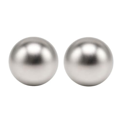 AKUYAO 2PCS/Set 35mm LB-35 M6 Metal Fight Stick Ball Head Arcade Joystick Ball Top Multi Color Replacement (Silver-Plated) - color: Silver-Plated