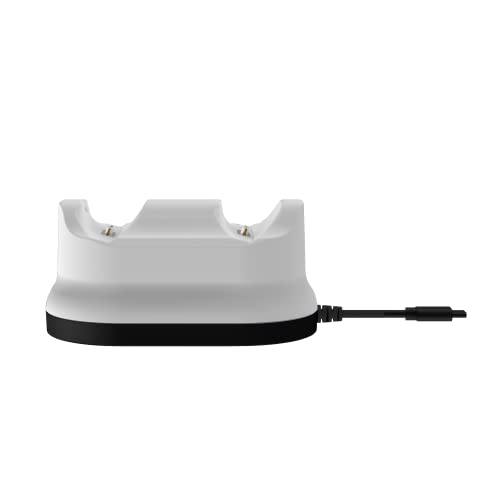 PDP Gaming PlayStation 5 METAVOLT Dual Charging Station for 2 Wireless PS5 Dualsense Controllers (White) - color: White