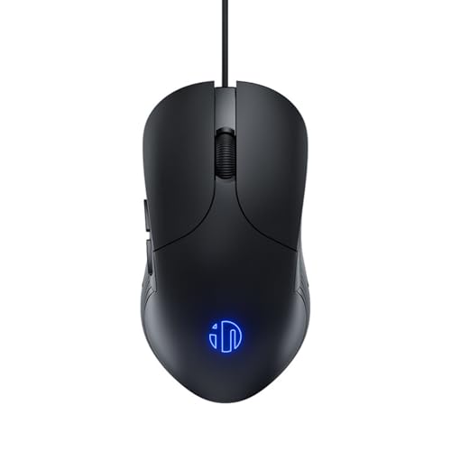 DGMINMU B1/2 Wired Gaming Mouse, Silent Click Ergonomic Mouse with 7200 DPI Adjustable, RGB Backlit, 6 Programmable Buttons, Braided Cable for PC, Mac, Laptop, Gaming & Office Use (B2-B) - color: B1/2-B