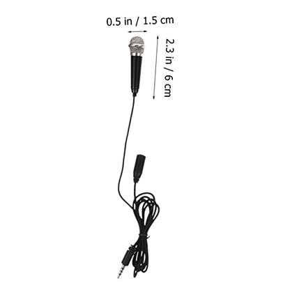 Mikinona 5pcs Mini Microphone Wireless for Podcast Singing Gaming USB Compatible Smartphones Tablets Laptops