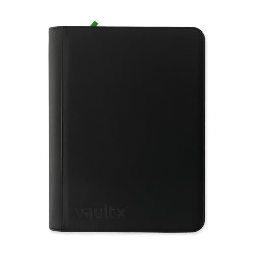 Vault X 16 Pocket XXL Zip Trading Card Binder 1088 Cards Exo-Tec (Black) | Holds 1088 standard-size TCG cards in 34 side-loading 16-pocket pages. Padded, water-resistant Exo-Tec cover.