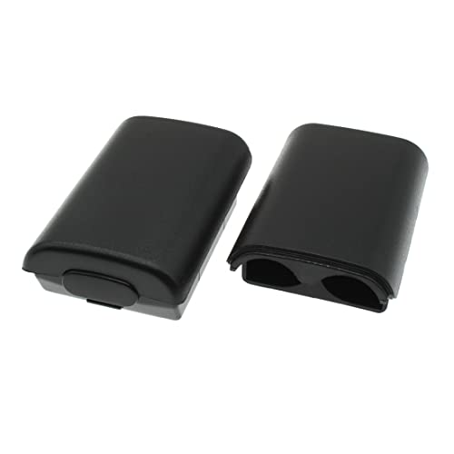 Black Battery Cover Replacement Battery Pack Cover Shell Repair Part Compatible Xbox360 Wireless Controller 2PCS